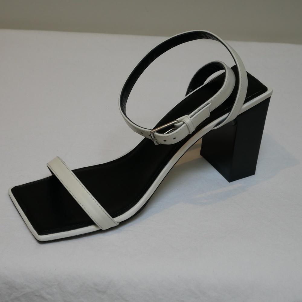 NWT Balenciaga Double Strap Square Sandal - White - Picture 3 of 6